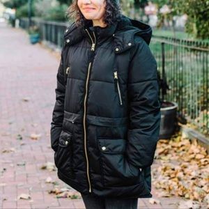 J.Crew Womens Chateau Puffer Jacket with PrimaLoft (Size Medium) black